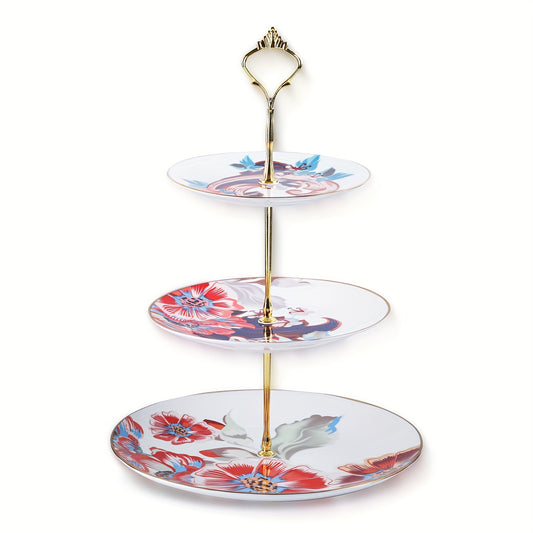 1 Gorgeous Classic Cake Stand, Red Cake Stand, Used to Display Cakes, Material, Suitable for Banquets, Weddings/Parties