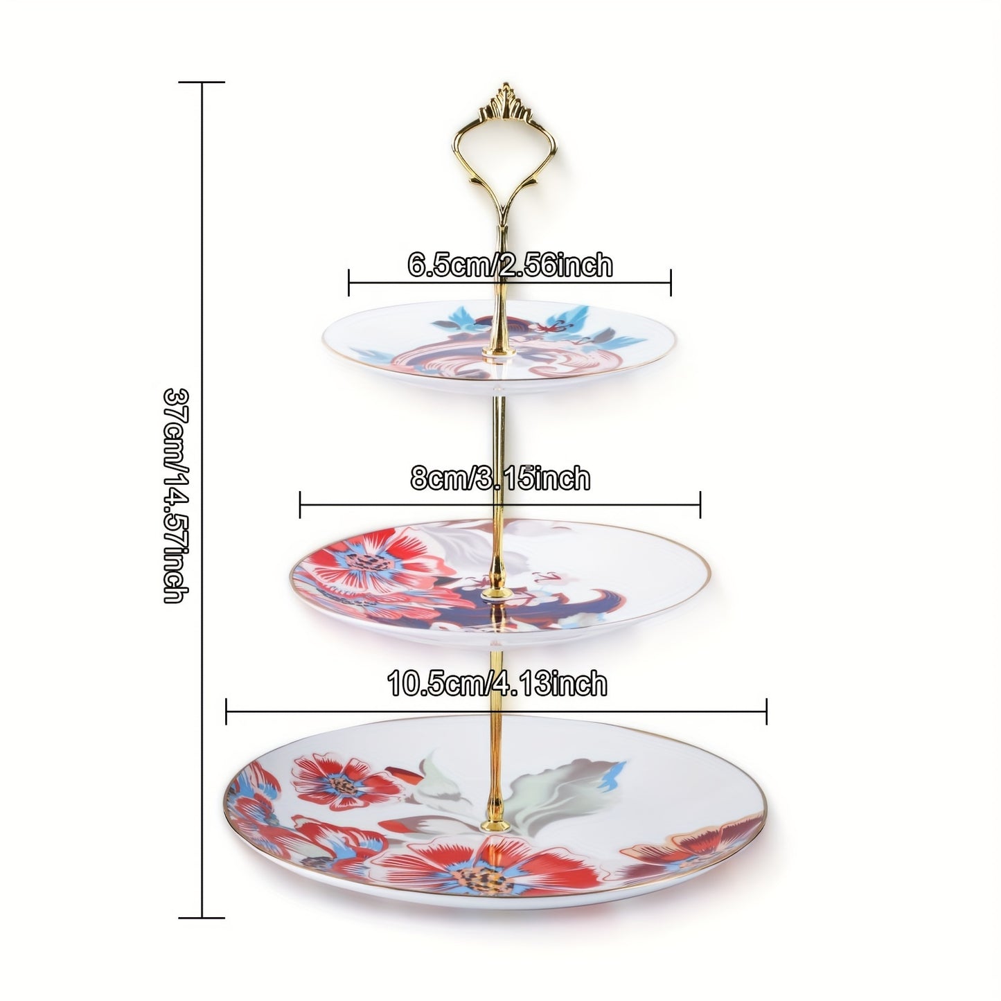 1 Gorgeous Classic Cake Stand, Red Cake Stand, Used to Display Cakes, Material, Suitable for Banquets, Weddings/Parties